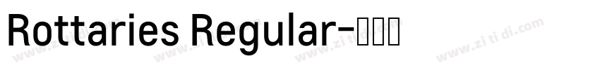 Rottaries Regular字体转换